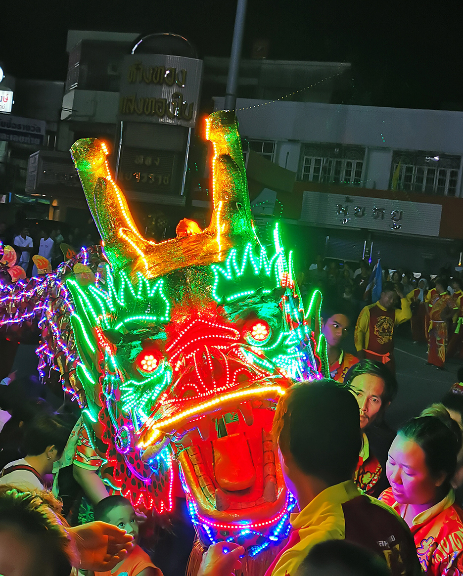 A Dancing Dragon night festival Chanthaburi