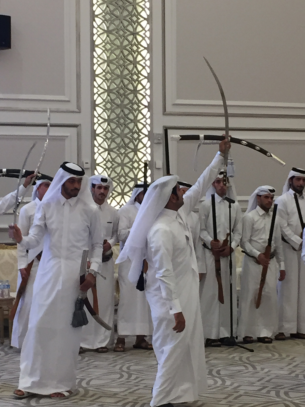 Sword Dance at Qatari Wedding