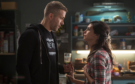 Ryan Renolds and Morena Baccarin in DEADPOOL